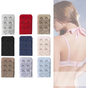 Wooger Women's and girls Bra hook extender Premium 2 Hook 3 eye Bra Extender Hook Extender