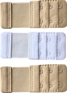 LOMOZAN Bra Hook Extender Premium Quality(Beige-2pc,White-1pc) Hook Extender