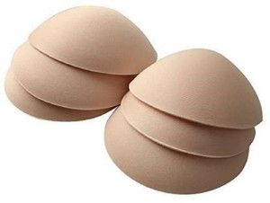 KRISHVIA SIZE 34 ROUND BRA PAD NUDE Cotton Cup Bra Pads