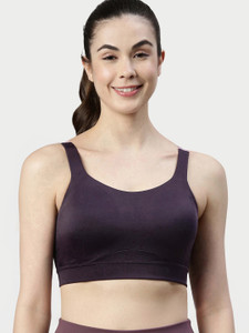 Enamor Full Coverage, Wirefree SB18 Convertible Back High-Impact Women Sports Lightly Padded Bra