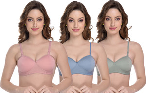MIESTILO Seamless Women Balconette Lightly Padded Bra