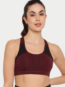 Enamor SB08 Racer Back Medium-Impact Women Sports Lightly Padded Bra