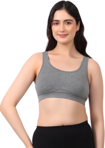 LAVOS Bamboo Cotton Everyday Sports Bra for Women Non Padded Full Coverage, Non Wired Women Sports Non Padded Bra