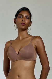 Maroon Women T-Shirt Heavily Padded Bra