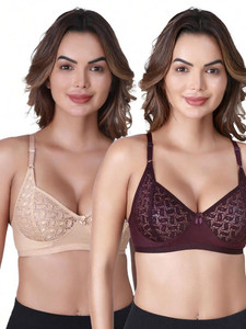 SKDREAMS Women Full Coverage Non Padded Bra