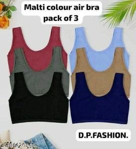 Mishti Fashion Pack 03 Air Bra Women Sports Non Padded Bra