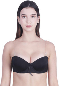 Penance For You Transparent Backless Strapless Push Up Bra Women Push-up Lightly Padded Bra