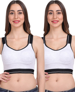 LILY stropsallets Moulded Double Layered Women Sports Non Padded Bra