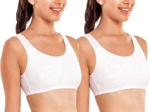 BRAAFEE AIR_WW Girls Stretchable Cotton sports non padded seamless sports gym bra Girls Sports Non Padded Bra