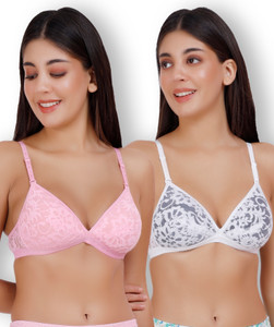 Selfcare Womens Net Half Coverage Plunge Bra Women Plunge Lightly Padded Bra