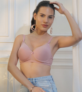 BODYSIZE Fashion Women T-Shirt Lightly Padded Bra