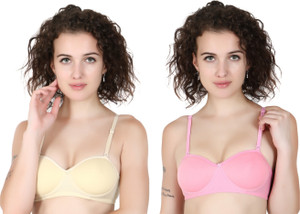 Fashcura Women's Lightly Padded Demi Cup Bra Women Push-up Lightly Padded Bra