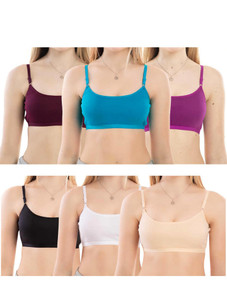 Flowsy Teen girl sports seameless non padded non wired daily use bra Women Cami Bra Non Padded Bra