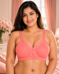 SONA Women's Super Fit Cotton Full Coverage Everyday Plus Size Bra Women Full Coverage Non Padded Bra