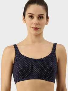 Enamor High Coverage, Wirefree SB06 Low-Impact Cotton Lounge Women Sports Non Padded Bra