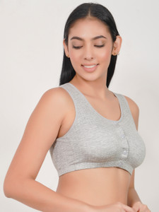 Wave Fashion Women's Maternity Button Front Nursing Bra Comfy Wireless Breastfeeding Bras Women Maternity/Nursing Lightly Padded Bra