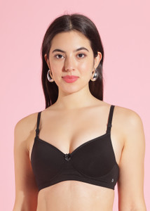 Dollar Missy Pack of 1 Cotton with Stretchy Elastane Thin Padded T-Shirt Women Everyday Heavily Padded Bra