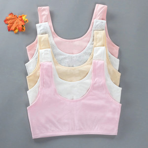 BRAABAA Pack of 5 Girls non padded beginner sports bra Girls Training/Beginners Non Padded Bra