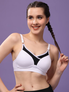 Floret Women's Sports Bra For Women Padded & Full Coverage Women Sports Lightly Padded Bra