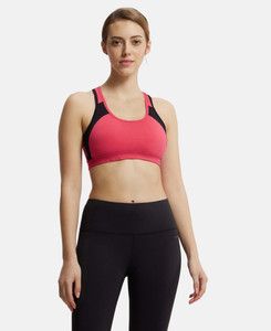 JOCKEY 1380 Super Combed Cotton Elastane Stretch Women Sports Lightly Padded Bra