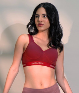 BODYSIZE Women Sports Heavily Padded Bra