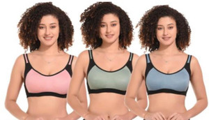 Wonkey JINKY Women Sports Non Padded Bra