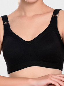 Bruchi Club Women Full Coverage Non Padded 4 hook bra (Black) Women Full Coverage Non Padded Bra