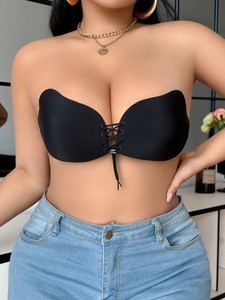 SIZI Stick-On Push-Up Bra for Backless, Strapless & Low-Cut Dresses Women Bralette Lightly Padded Bra