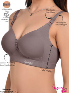 FigureFit Powerfully Support Women Minimizer Heavily Padded Bra