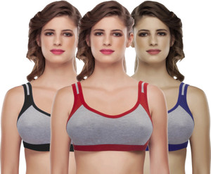 Yana Molded Cups Double layered Sport's Bra Women Sports Non Padded Bra