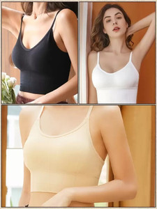 sashu Combo Pack of 3 Women Sports Lightly Padded Bra