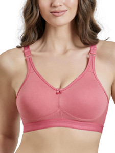 Maroon MAROON Rose Cotton Blend Non Padded Seamless Women's Set of 1 Full Coverage Bra Women T-Shirt Non Padded Bra
