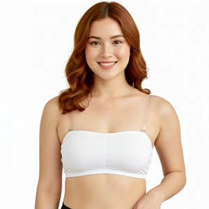 prysoft Women’s Seamless Strapless Tube Bra – Lightly Padded Bra Detachable strap Women Bandeau/Tube Lightly Padded Bra