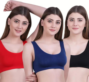 Mishti Fashion Pack 03 Air Bra Women Sports Non Padded Bra