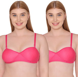 KOMLI Komli Women's Medium Padded Demi Cup Bra Women Balconette Lightly Padded Bra