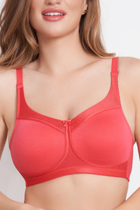 Maroon Women Minimizer Non Padded Bra