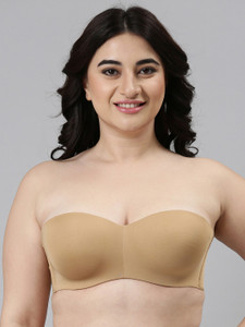 Enamor Medium Coverage, Wired F074 Full Figure महिलाओं के लिए ट्यूब नॉन-पैडेड ब्रा
