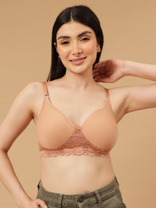 Clovia Lightly Padded Non-Wired Full Coverage Spacer Cup T-Shirt Bra Women Everyday Lightly Padded Bra