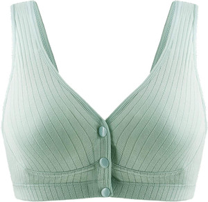 MOMISY Green Size : 34 Women Maternity/Nursing Lightly Padded Bra