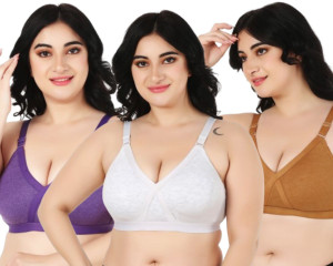 Funahme Bra For Heavy Bust Women Full Coverage Non Padded Bra