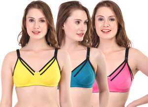 Bilqis Full Coverage Maternity/Nursing T-Shirt Type Bra महिलाओं के लिए ब्रा