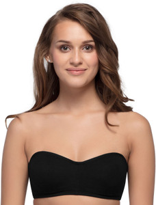 Enamor Wirefree A019 Perfect Shaping Cotton Strapless Women Bandeau/Tube Non Padded Bra