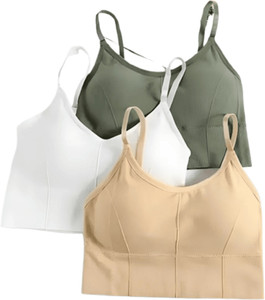 Crusila Unique Desing Women Bralette Lightly Padded Bra