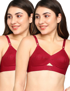 Blossom Round stitch woven cotton bra Priyasajini_2pcs Women Everyday Non Padded Bra