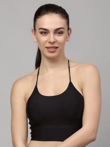 PrettyCat PrettyCat Backless Halter Neck Bralette Women Bralette Lightly Padded Bra