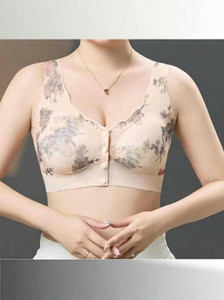 FLIQA Women's Nylon Lace New Moms Padded Front Open Feeding Bra Maternity Baby Nursing Women Maternity/Nursing Heavily Padded Bra