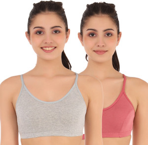 GLOWBODY SARA MIRZA SPORT BRA VERY SOFT COMFORT SKIN TOUCHLESS ELASTIC PACK-2 Women Everyday Non Padded Bra