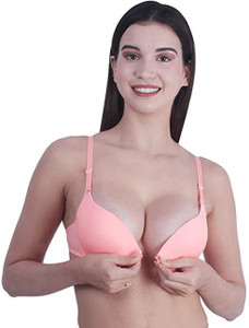 EYESOFPANTHER Front Open Push up Padded Bra Women Push-up Lightly Padded Bra