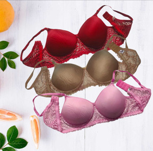 Piylu Women Full Coverage Lightly Padded Bra