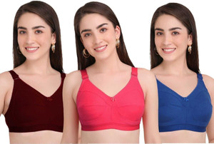 Bella Beauty Non Padded Full Coverage Seamed-Cup T-Shirt Bras महिलाओं के लिए ब्रा